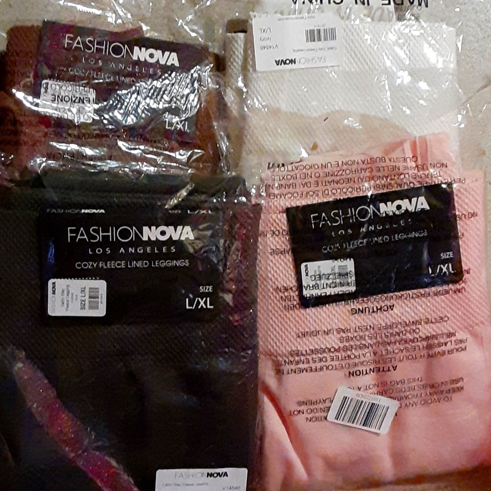 Cozy thick fleece lined leggings